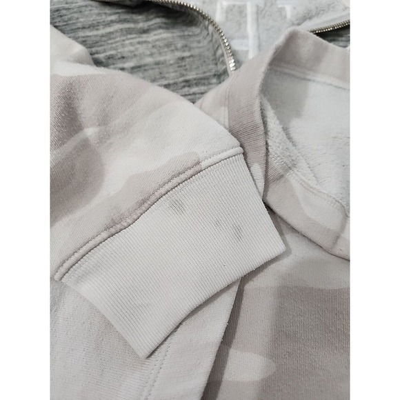 Victoria Secret VS‎ PINK Women Small Gray Camo Spirit Jersey Pullover Jacket - Picture 11 of 16
